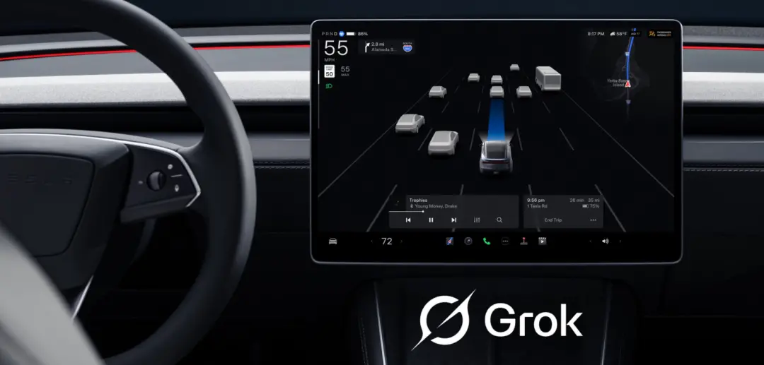 馬斯克又整活!特斯拉Grok AI上車:會聊天、能懟人,就是調不了空調… 圖片