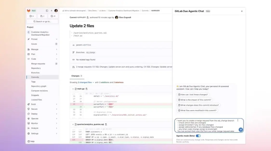 利用AI Agent充當傳統軟件開發團隊角色,GitLab Duo平臺開啟公測 ▲ 圖源 GitLab(下同)